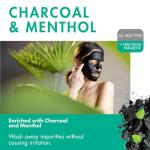 Charcoal Mud Mask for All Skin Types, 20ml