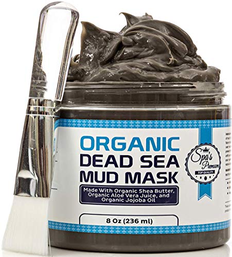 Premium Organic Dead Sea Mud Mask with Brush