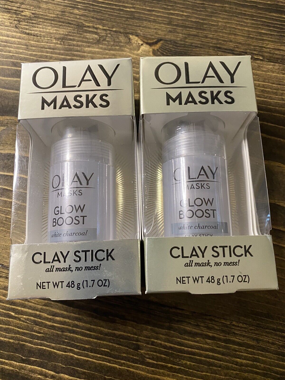Olay Glow Boost Clay Stick Facial Mask Duo