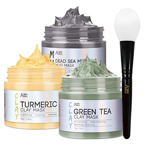 Turmeric, Green Tea & Dead Sea Mud Mask Set