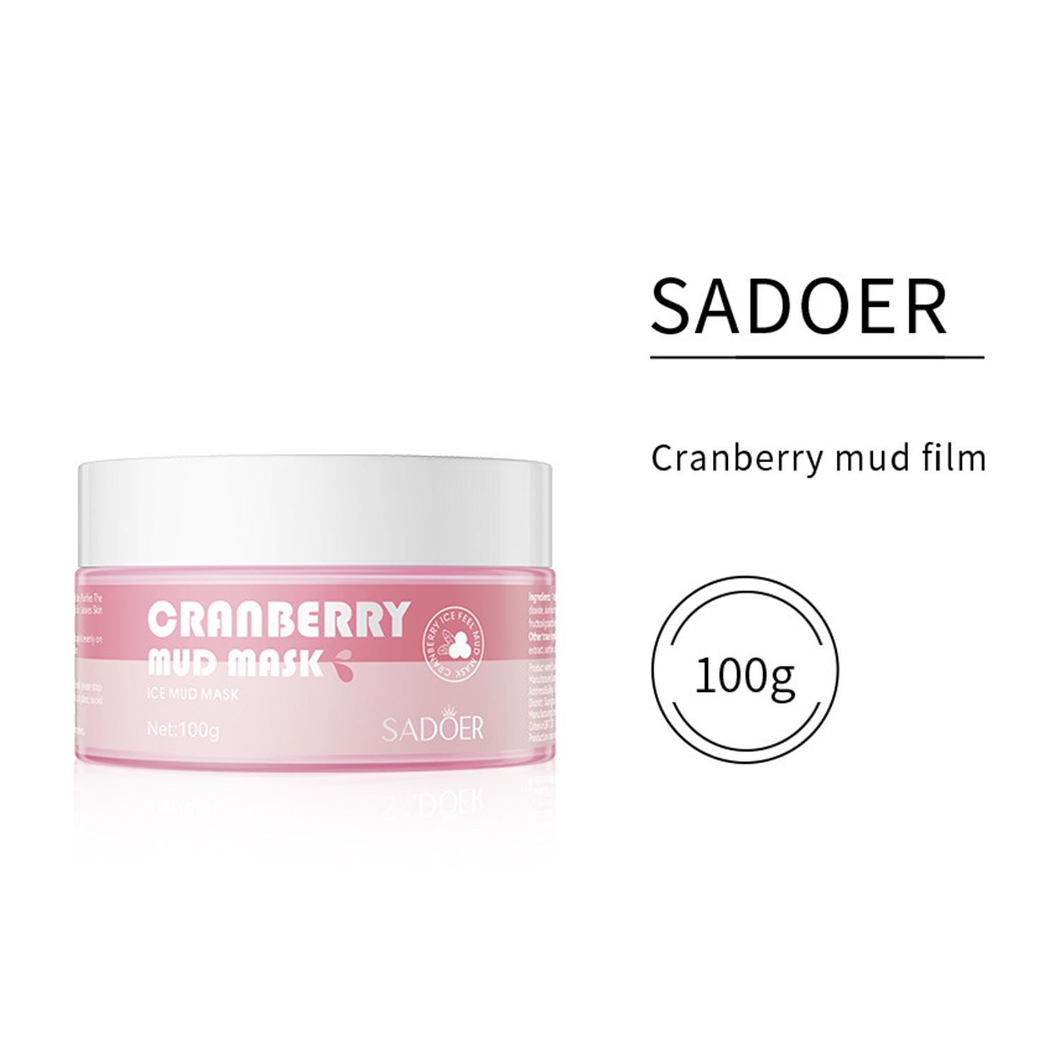 Cranberry Mud Mask with Hyaluronic Acid