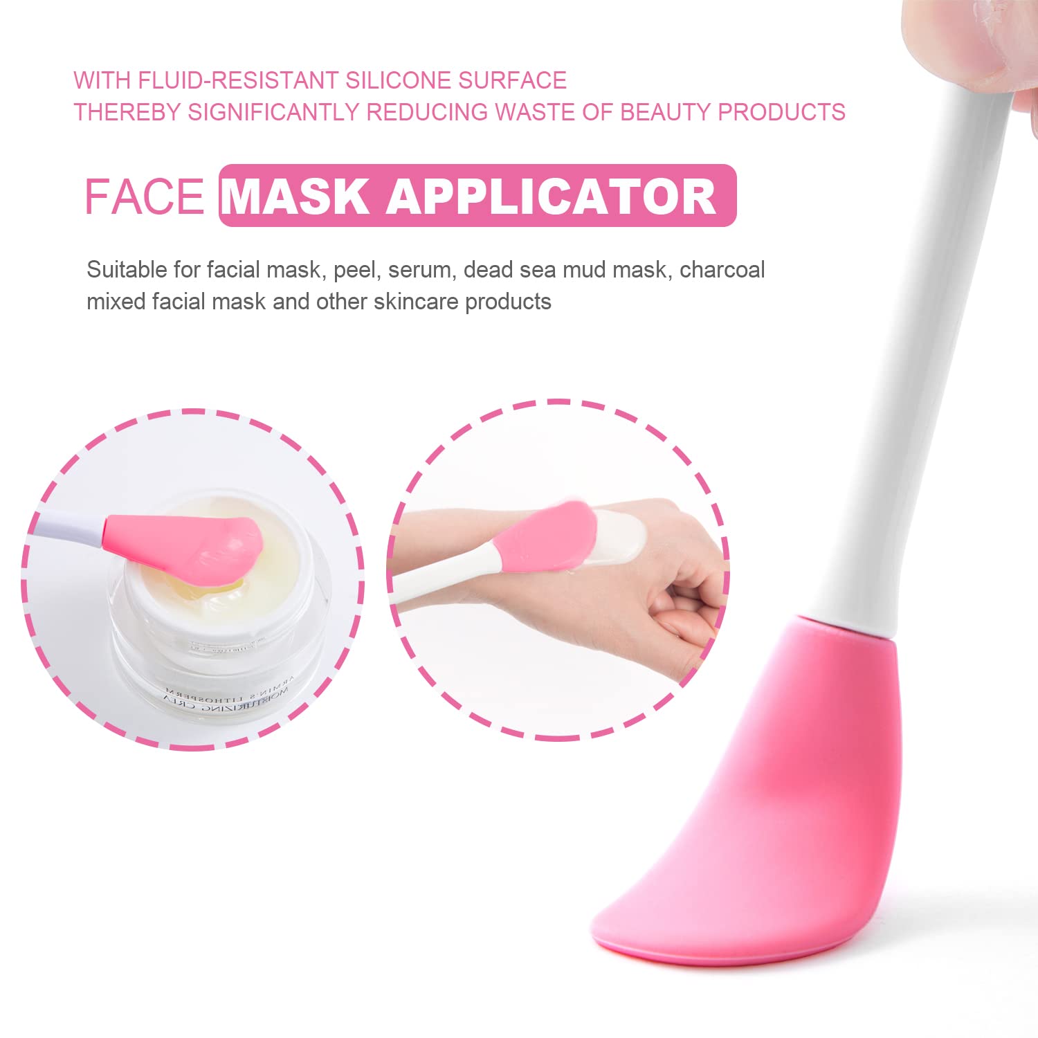 2Pcs Silicone Face Mask Applicator Set