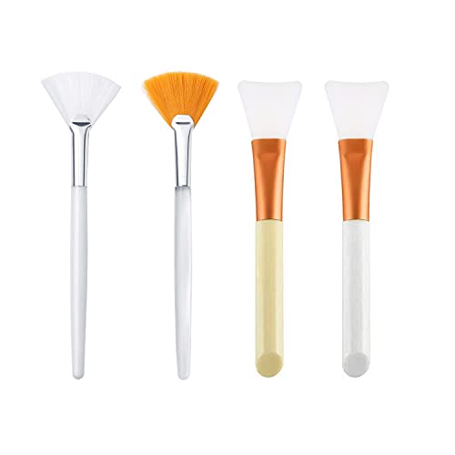 4 Silicone Brushes for Mud Masks and Facials