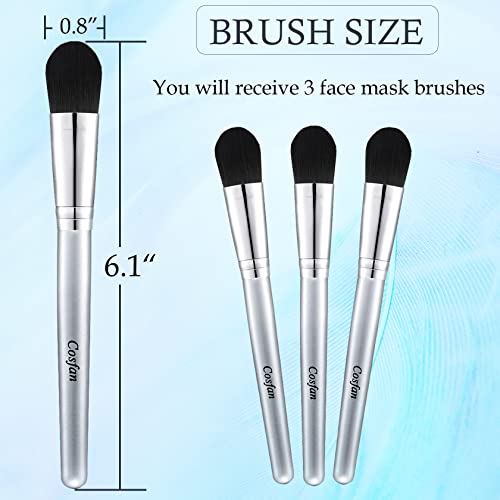 Pack of 3 Synthetic Face Mask Brushes