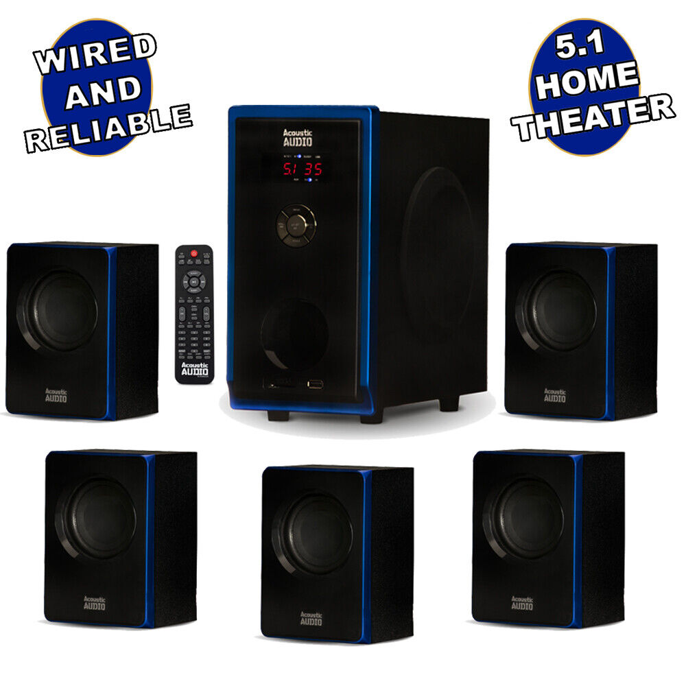 Bluetooth Home Theater Speaker System 5.1 Surround Sound