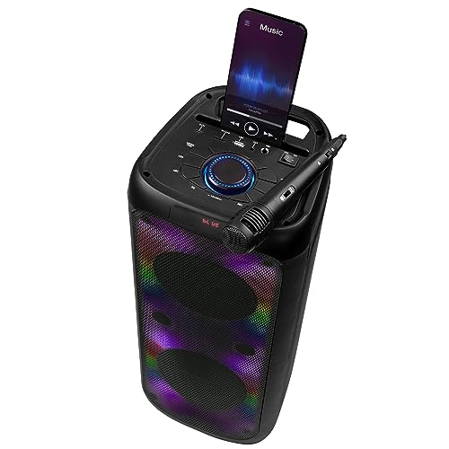 Intempo Bluetooth Karaoke Speaker with LED Lights
