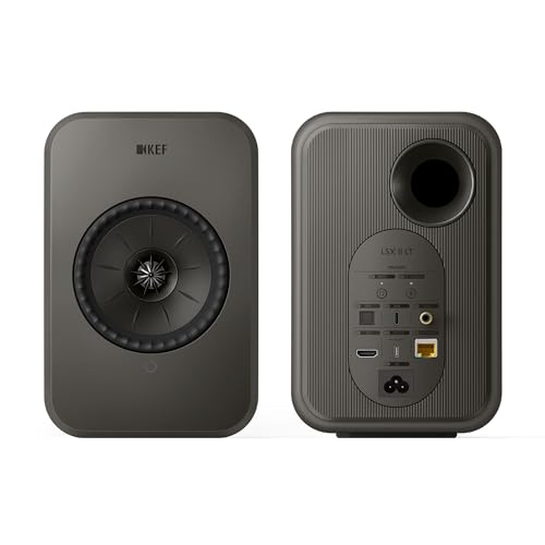 KEF LSX II LT Wireless Bookshelf Speakers - Graphite