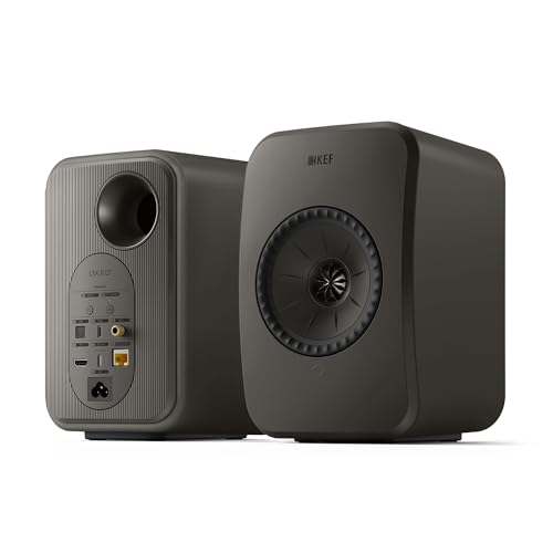 KEF LSX II LT Wireless Bookshelf Speakers - Graphite