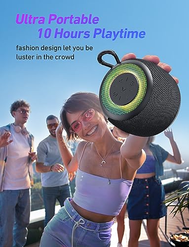 LENRUE Mini Bluetooth Speaker with RGB Lights