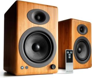 Audioengine A5+ Bluetooth Bookshelf Speakers - Bamboo Pair