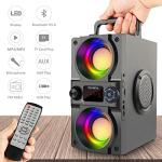 40W Bluetooth Speaker with Colorful Lights & Bass