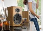 Audioengine A5+ Bluetooth Bookshelf Speakers - Bamboo Pair