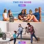 SUPNIU Wireless Bluetooth Speaker with Lights and Bass