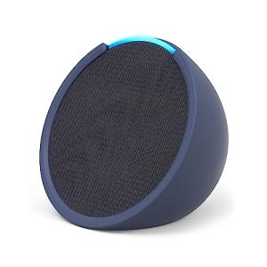 Echo Pop Smart Speaker with Alexa - Charcoal & Blue Sleeve