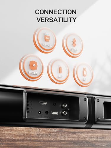 MEVOSTO 2.2CH Sound Bar with Built-in Woofers