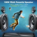 W-KING 100W Waterproof Bluetooth Party Speaker