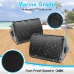 Herdio 6.5" Waterproof Bluetooth Speakers for Outdoors