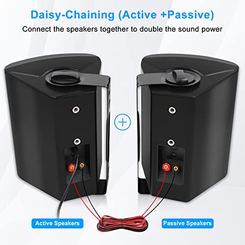 Herdio 6.5" Waterproof Bluetooth Speakers for Outdoors