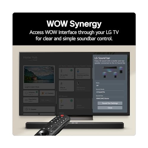 LG US40T Bluetooth Soundbar with Wireless Subwoofer