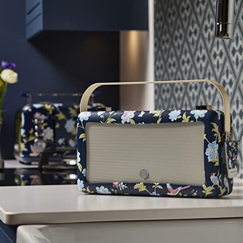 Laura Ashley Hepburn Bluetooth Smart Speaker - Elveden Navy