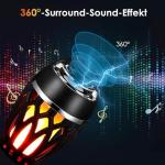 SUNJULY Wireless Flame Bluetooth Speaker with 360° Sound