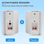 Herdio 4" Weatherproof Bluetooth Wall-Mount Speakers