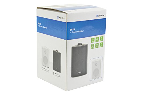 Adastra Weatherproof Outdoor 30W Speaker - Black