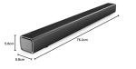 Panasonic SC-HTB100 Slim Bluetooth Soundbar, Black