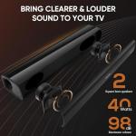 Saiyin 40W Compact Soundbar with Bluetooth Connection