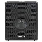 VONYX 18 Inch Bi-Amplified DJ Subwoofer 1000W
