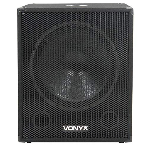 VONYX 18 Inch Bi-Amplified DJ Subwoofer 1000W