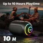 Portable Waterproof Bluetooth Speaker with 10-Hour Playtime