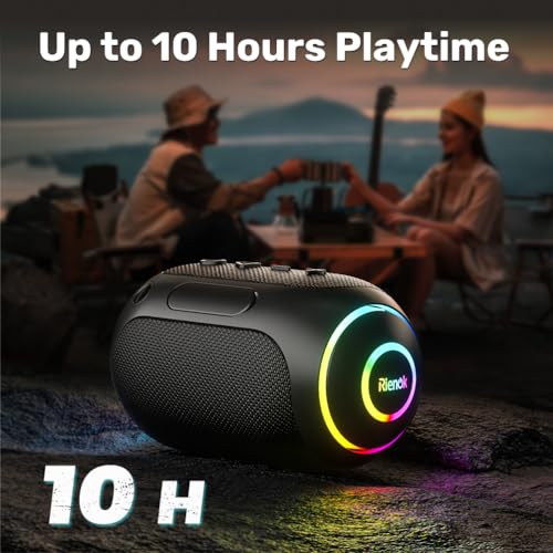 Portable Waterproof Bluetooth Speaker with 10-Hour Playtime