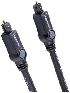 Amazon Basics Gold-Plated Optical Audio Cable, 1.83m