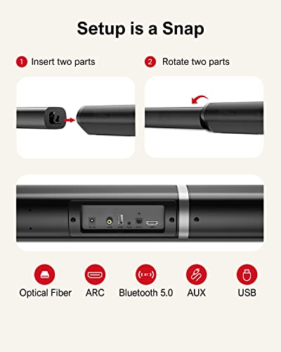 ULTIMEA 2.1 Wireless Sound Bar with Subwoofer