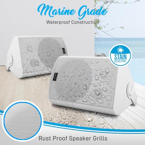 Pyle Waterproof Bluetooth Patio Wall-Mount Speaker