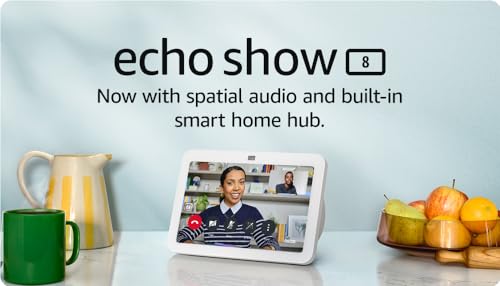 Echo Show 8 HD Smart Touchscreen Speaker - Glacier White