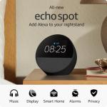 Echo Spot 2024: Smart Alarm Clock with Alexa