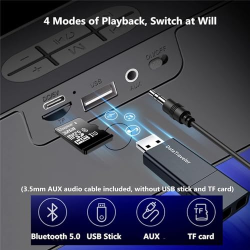 Portable Bluetooth 5.0 Speaker with HiFi Bass