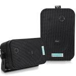 PYLE Dual Waterproof Outdoor Speaker System - Black