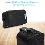 PYLE Dual Waterproof Outdoor Speaker System - Black