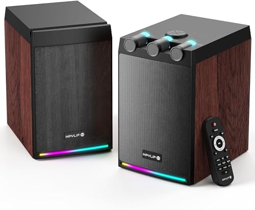 Bluetooth Bookshelf Speakers with 100W Amplification