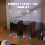 Bluetooth Bookshelf Speakers with 100W Amplification