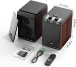 Bluetooth Bookshelf Speakers with 100W Amplification