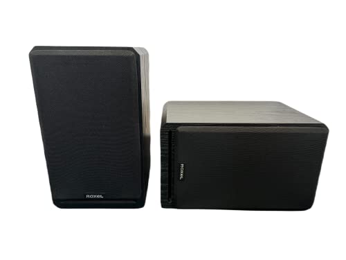 Roxel RBS-300 BK Enhanced Sound Bookshelf Speaker