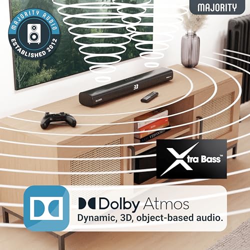 MAJORITY Dolby Atmos Wall-Mountable Soundbar