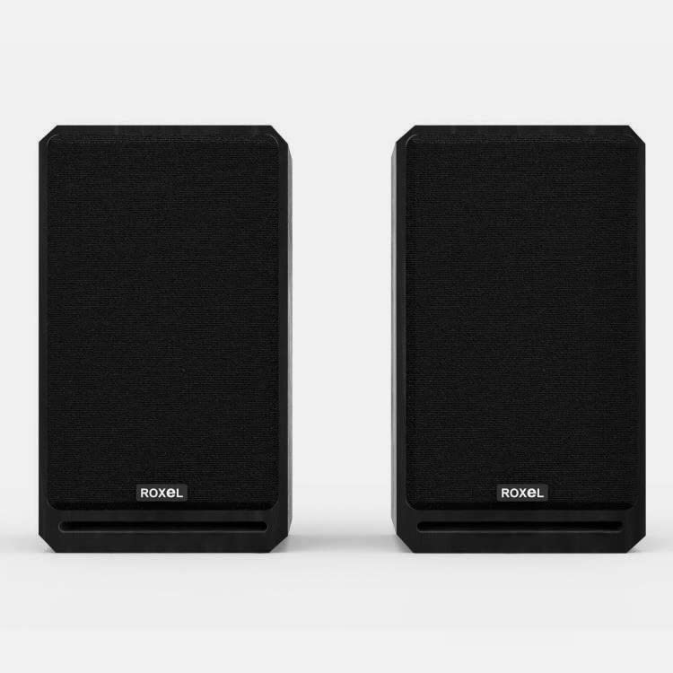 Roxel RBS-300 BK Enhanced Sound Bookshelf Speaker