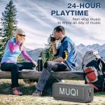 MUQI Waterproof Bluetooth Speaker with 24H Playtime