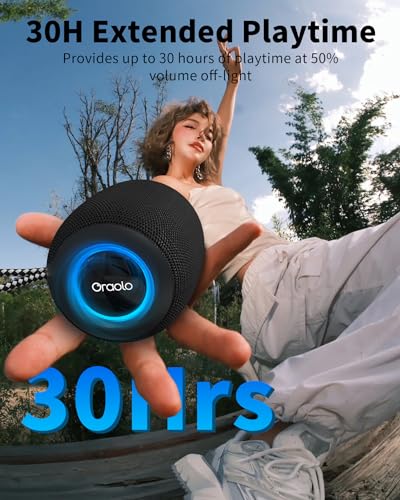 Oraolo 15W Portable Bluetooth Speaker with RGB Lights