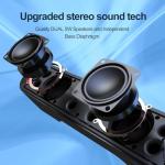 LENRUE USB-Powered Desktop Speakers with LED Lights